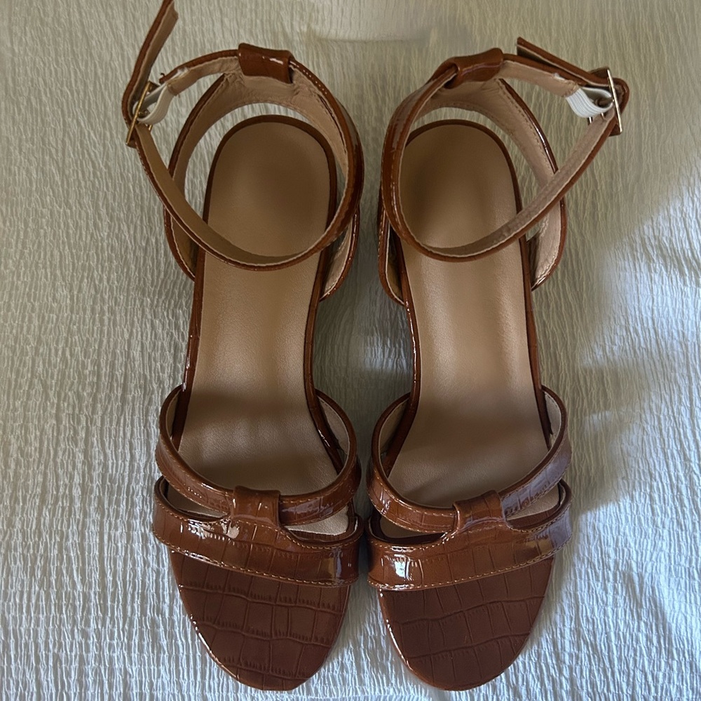 Brown Chunky Heels